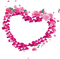 Heart Flower Romantic Free Clipart HD - Free PNG