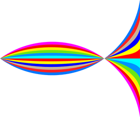 Rainbow Laser Beam Png Clipart - Graphic Design