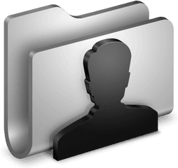 3d User Folder White Icon Png Clipart - Folder 3d Icon Png