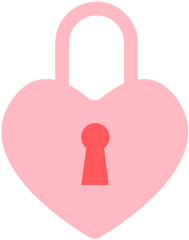 Hearts Lock Color Transparent Png U0026 Svg Vector - Heart Pink Lock