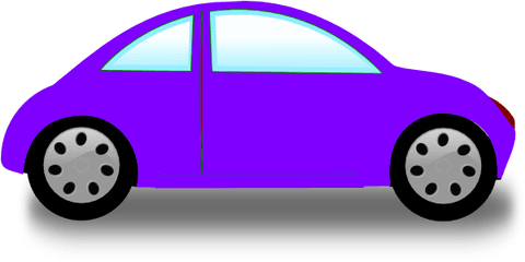 Soft Purple Car Clip Art - Vector Clip Art Pink Car Clipart Png