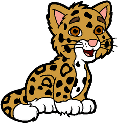 Download Baby Jaguar Png File - Cute Jaguar Clipart