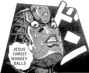 Jojo Menacing Png - Jesus Christ Monkey Balls