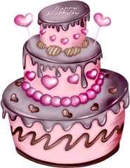 Happy Birthday Cake Png - Happy Birthday Frame Card Png