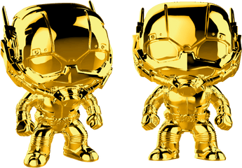 Ant Man Funko Gold Transparent Png - Funko Pop Ant Man Chrome