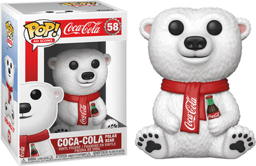 Funko Pop Ad Icons Coca Cola Bear 58 - Funko Pop Coca Cola Polar Bear Png