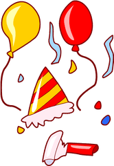 Download Birthday Clip Art Free Clipart Of Cake - Party Accessories Clipart Png