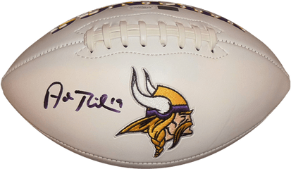 Adam Thielen Autographed Minnesota Vikings Logo Football - Tse American Football Png