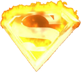 Superman Wallpaper Hd - Fiery Superman Logo Png