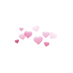 Heart Kalp Pink Pembe Rosa - Snapchat Hearts Png