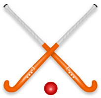 Orange Hockey Stick HD Image Free - Free PNG