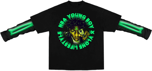 Youngboy Nba X Vlone Cross Roads Long - Vlone Nba Youngboy Hoodie Png