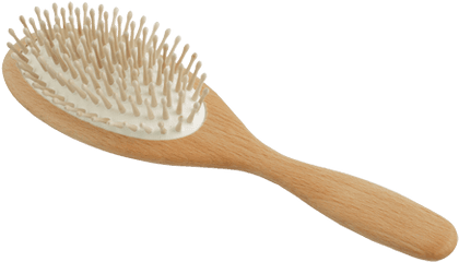 Hairbrush Oval With Wood Pegs Beechwood - Wooden Hair Brush Png