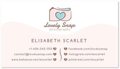 Photography Heart Logos Png Facebook Logo For Business Cards