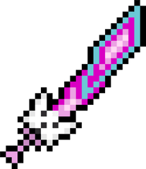 Download Terraria Meowmere Pixel Art - Terraria Meowmere Pixel Art Png