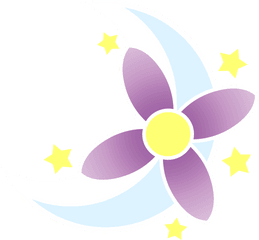 Download Purple Crescent Moon Png - Mlp Cutie Mark Flower Hd Wallpaper Download New Year