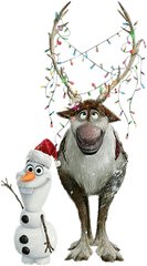 Frozen Olaf And Sven Ready Png Christmas Transparent