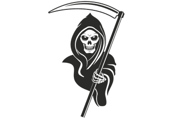 Download Grim Reaper Logo Png - Grim Reaper Black And White Png