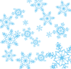 Snowflake Blue - Blue Snowflake Vector Png Download 2083 Transparent Snowflakes