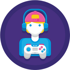 Gamer - Free People Icons Playing Games Png