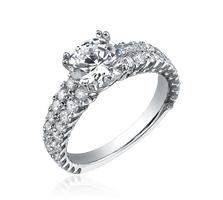 Silver Ring With Diamond Png