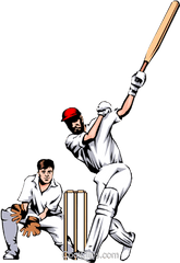 Cricket Player Png 2 Image - Art Cricket Vector Png