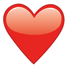 Red Heart Emoji Transparent Png - Red Heart Emoji Png