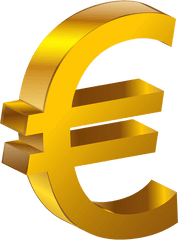 Download Sign Transparent Gold Euro Hq Image Free Png - Money Euro Sign