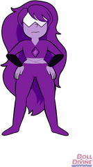 Purple Diamond - Cartoon Png