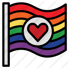 Rainbow Flag - Drawings Of Lgbtq Flag Png