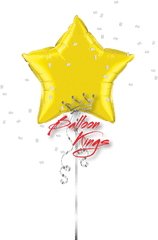 Yellow Star - Balloon Png