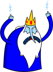 Adventure Time Angry Ice King - Finn And Jake Adventure Time Characters Png