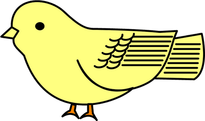 Download Cartoon Bird Hd Png - Uokplrs Cartoon Yellow Bird Drawing