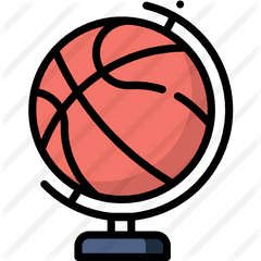 Earth Globe - Free Sports Icons Basketball Stickers Png