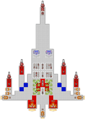 Galaga Ships - Tower Png