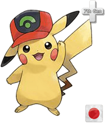 Pikachu With Ashs Hat - Pikachu With Cap Png