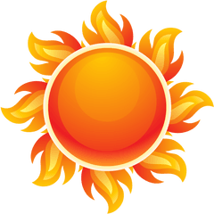 Clip Art - Sun Yellow Orange Red Png