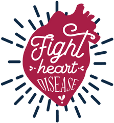 Fight Heart Disease Badge Sticker - Transparent Png Wechat Mini Programs