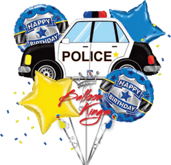 Police Car Bouquet Png Transparent