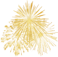 Fireworks Gold Free PNG HQ