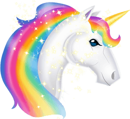 Download Rainbow Unicorn Png - Rainbow Transparent Background Unicorn Clipart