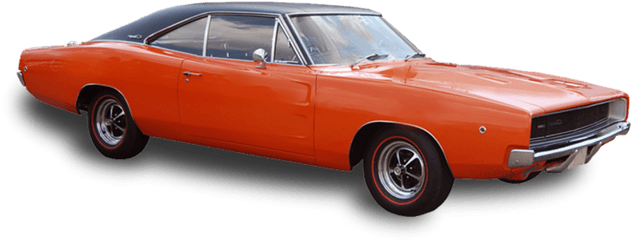 Orange Muscle Car Png Picture - Classic Car