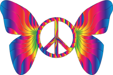 Pictures Of Peace Signs Free Download - Butterfly Peace Sign Png