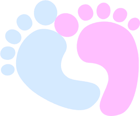 Blue Baby Feet Clip Art - Wikiclipart Pink Clipart Baby Feet Png