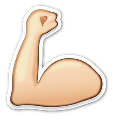 Arm Trasnaprent Emoji Transparent Png - Brazo Fuerte Emoji Png