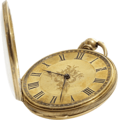 Victorian Gold Open Pocket Watch - Old Pocket Watch Gold Png