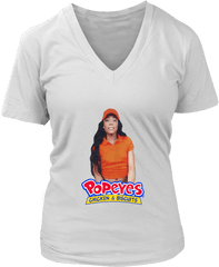 Popeyes Chicken And Biscuits Shirt U2013 Tee Cream - Queens Are February Born T Shirts Png