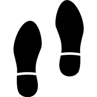 Footprints Silhouette Shoe Free Clipart HD - Free PNG