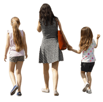 Photos Walking Family PNG File HD