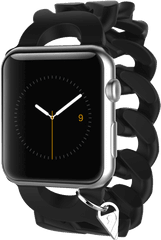 Bands For Gold Apple Watch Sport - Black Chain Apple Watch Band Png